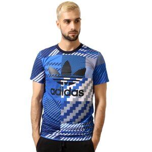 NEW! Adidas Originals Big Trefoil Logo Tee Shirt Royal Blue SZ M